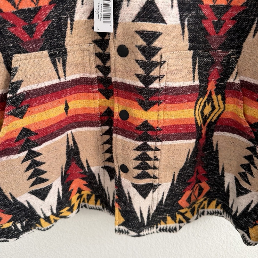 Rock & Roll Denim Men's Large Jacket Southwestern Aztec Snap Button NWT Pockets - Picture 10 of 15